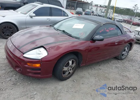 2004 Mitsubishi Eclipse Spyder Gs from USA, damaged, VIN 4A3AE45G74E070958